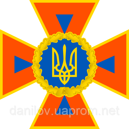 Герб Державної служби України з питань надзвичайних ситуацій 800х800 мм