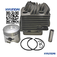 Поршнева Hyundai 265 циліндр з поршнем на бензотример Champion T252 ЦПГ для бензокос Daewoo Mitsubishi Zenoah BG260 1E34F 4C-60