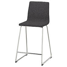 LILLÅNÄS Барний стілець, хром/Гуннаред, темно-сірий, 63 см IKEA 905.347.91