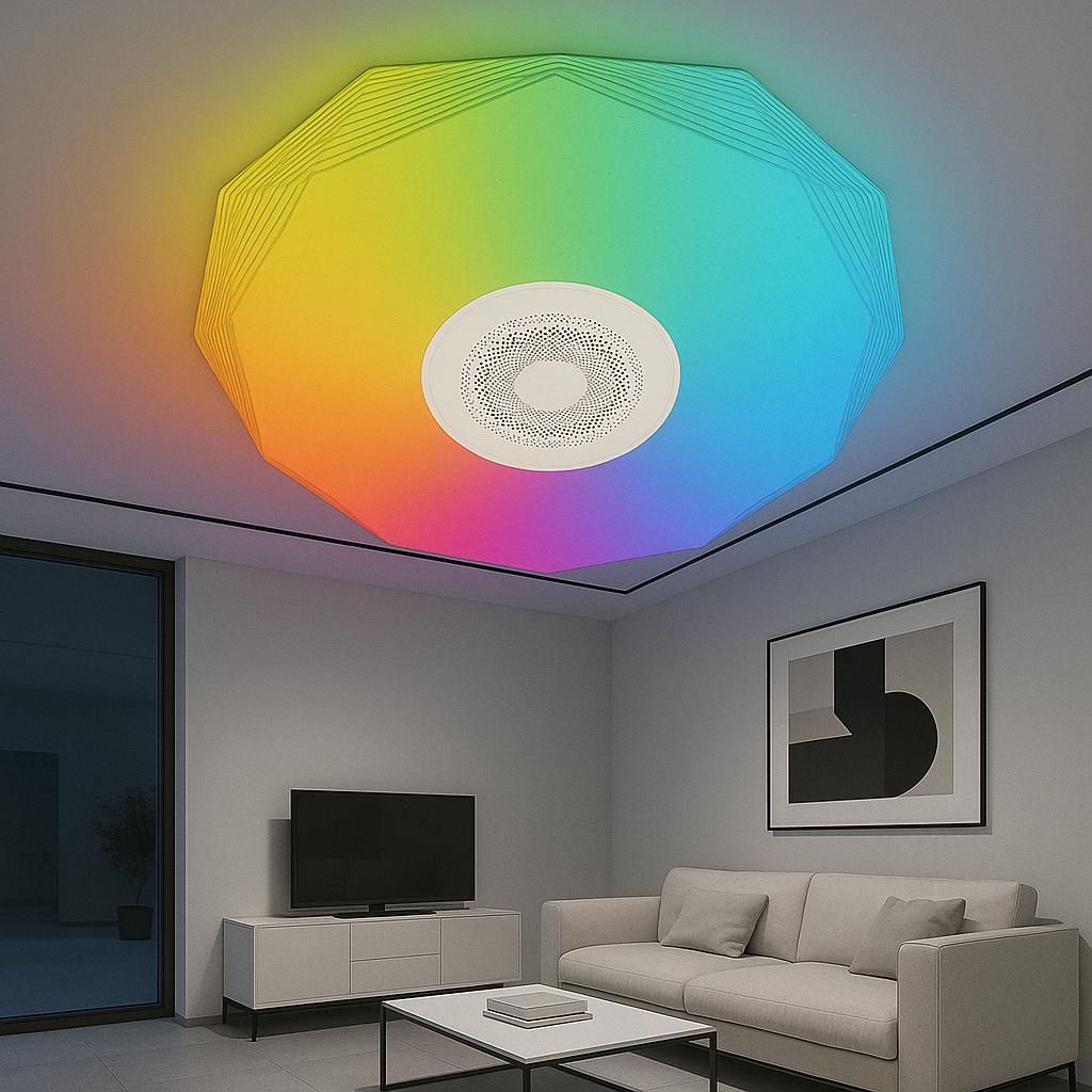 Світильник стельовий з колонкою Biom 70W до 16 м² колір Білий SML-R46-70-M-RGB, фото 1