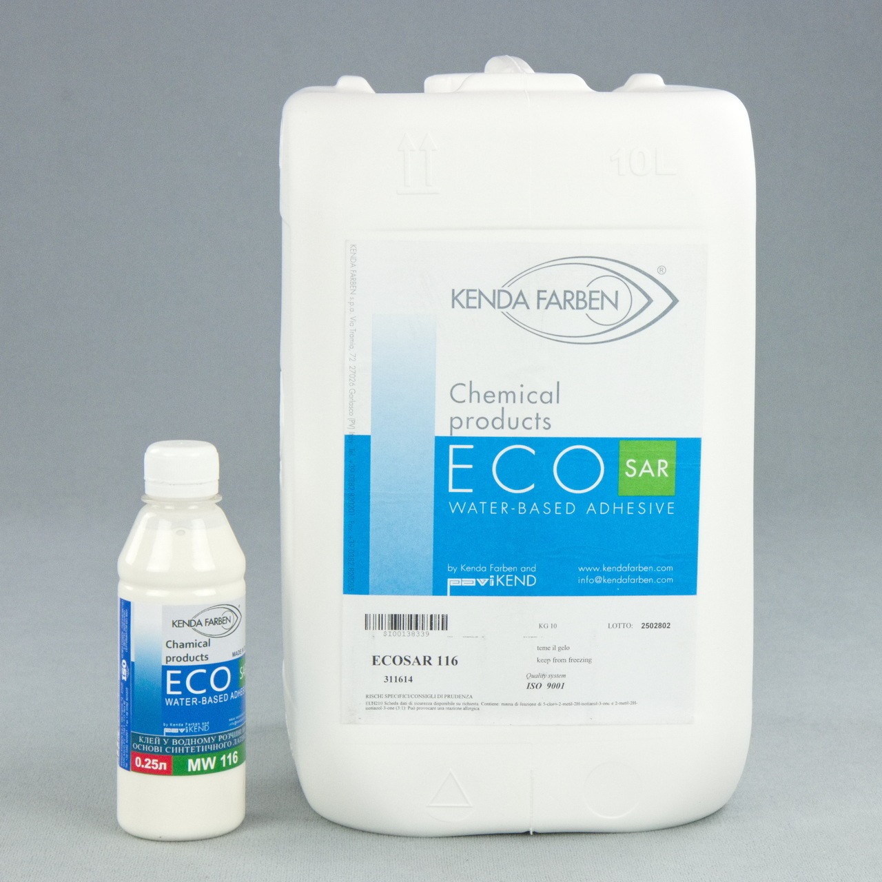Латексний Клей ECOSAR MW 116 для шкіри, шкірозамінника, тканини, замші, без запаху Італія, 0,25 л