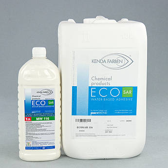 Клей латексний ECOSAR MW 116 для шкіри, кашзама, тканини, замші, без запаху Італія, 1л