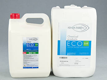 Клей латексний ECOSAR MW 116 для шкіри, кашзама, тканини, замші, без запаху Італія, 5л