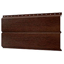 Металевий сайдинг Євробрус (Дошка) Темне дерево
