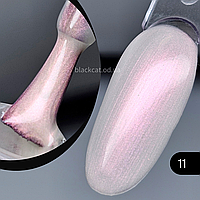 Гель лак молочний рожевий перламутровий, перлинний для нігтів Pearl Global Fashion 8ml №11