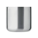 Чашка металева з подвійними стінками та дерев'яною ручкою ACERO 350 мл срібляста, фото 2