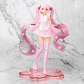 Колекційна аніме-фігурка Міку Хацуне Сакура, фігурка Hatsune Miku Sakura 15см