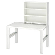 PÅHL Письмовий стіл з полицею, білий, 96х58 см IKEA 495.290.52