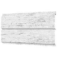 Металевий сайдинг ЄвроБрус (Дошка) Біле дерево 3D