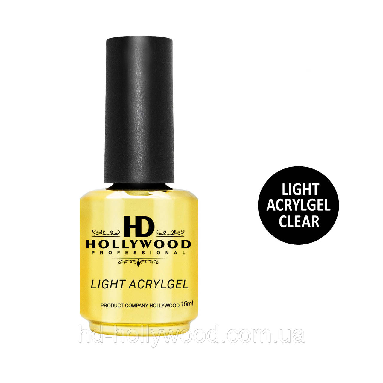 Рідкий акригель Light Acrygel Прозорий Clear HD Hollywood, фото 1