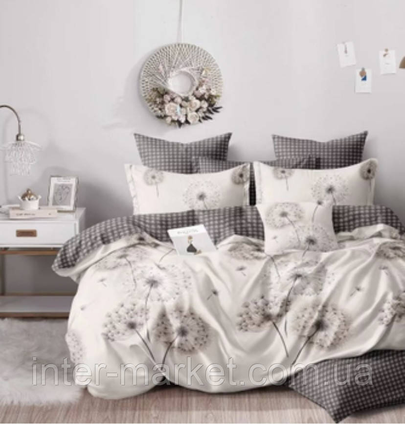 Полуторний комплект якісної постільної білизни Бязь Gold Lux 150*220