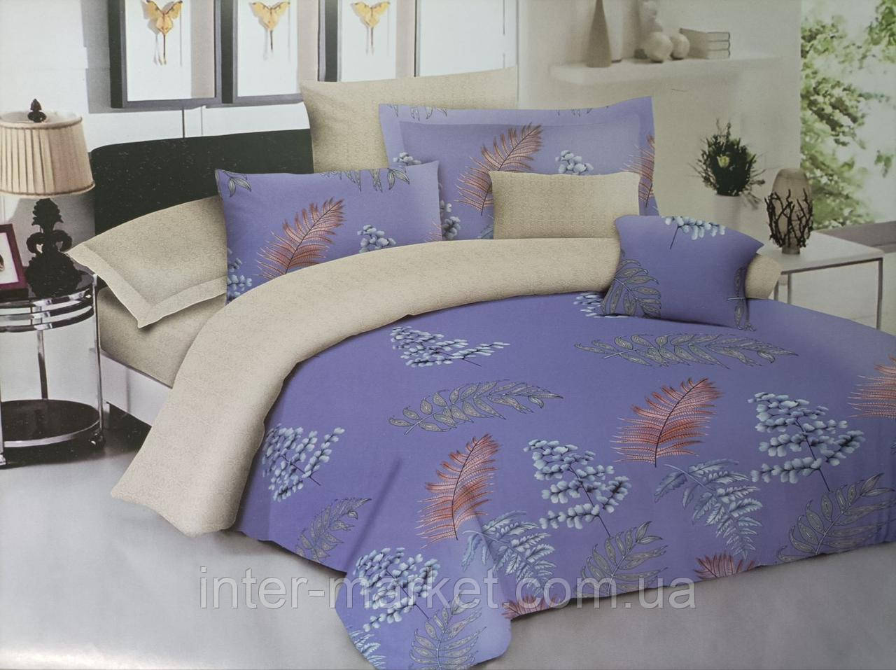 Полуторний комплект якісної постільної білизни Бязь Gold Lux 150*220