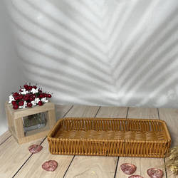 Кошик для столових приладів темно-коричневий 26х11х4см Helios 7304