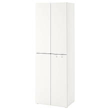 SMÅSTAD Шафа, білий білий/з 2 штангами для одягу, 60x42x181 см IKEA 493.908.75