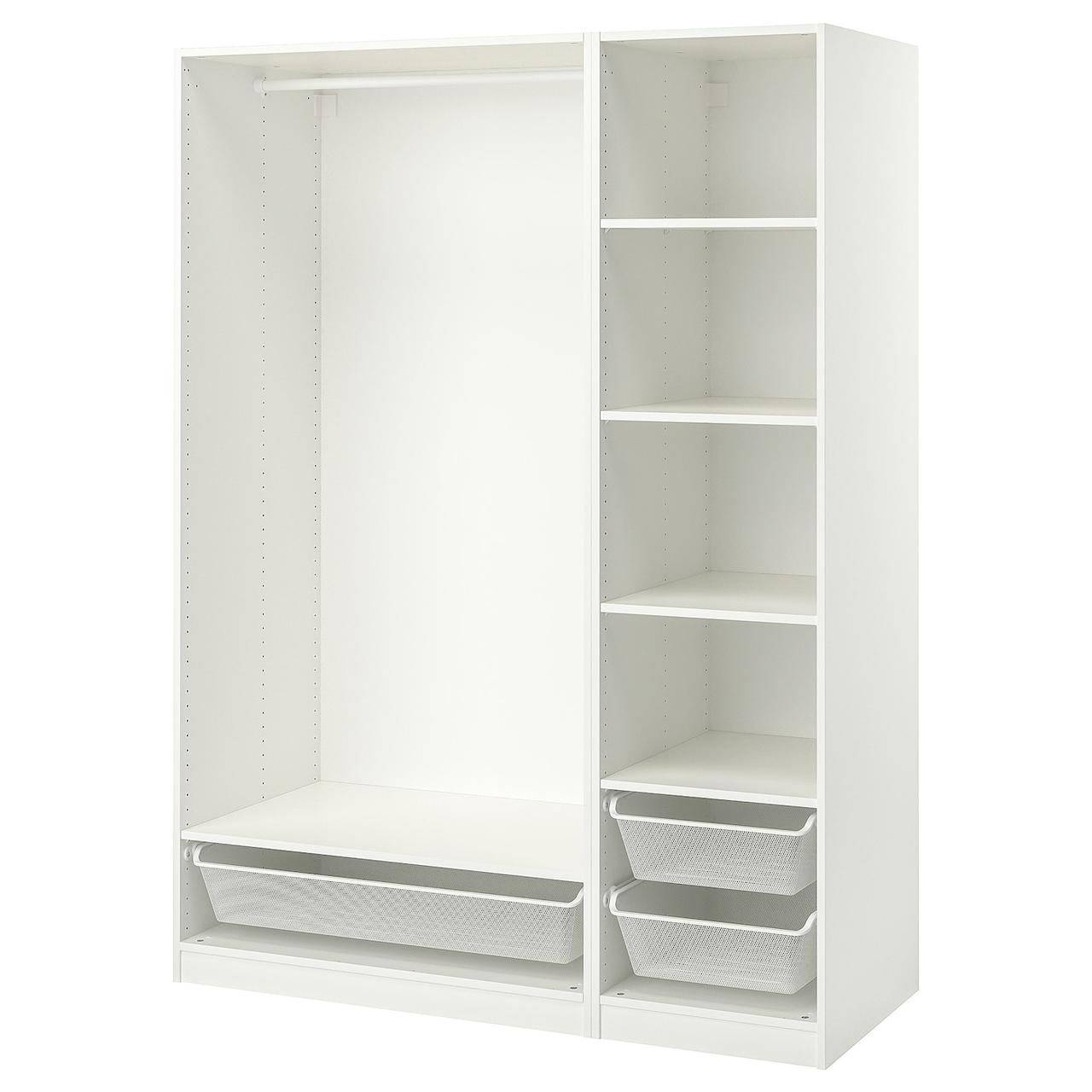 PAX Гардеробна комбінація біла 150х58х201 см IKEA 293.856.72