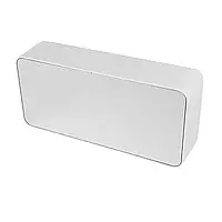 Годинник настільний електронний цифровий EE1006 (GRUNHELM) (122438) календар, термометр, будильник, 3 рівні яскравості, дзеркало