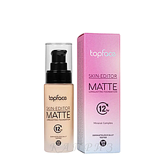 Тональна основа для обличчя Topface Skin Editor Matte SPF 20 з матувальним ефектом 001 32 мл