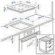 VILSTA Індукційна плита, IKEA 300 чорна, 59 см IKEA 905.577.25, фото 3