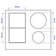 SMAKLIG Індукційна плита, IKEA 500 чорна, 59 см IKEA 504.678.83, фото 7
