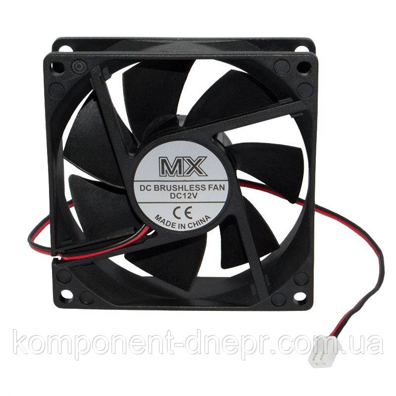Вентилятор 12V 2 дроти 80 x 80 x 25 mm, 0.2A