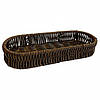 Кошик для столових приладів темно-коричневий овальний 24х9х4см Helios 7305, фото 2