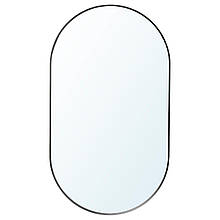 LINDBYN Дзеркало з ящиком, чорне, 40х70 см IKEA 104.586.11