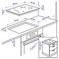 ROGESTAD Індукційна плита, IKEA 500 чорна, 78 см IKEA 705.595.13, фото 4