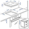 HÖGKLASSIG Індукційна плита, IKEA 700 чорна, 59 см IKEA 404.678.26, фото 7