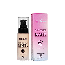 Тональна основа для обличчя Topface Skin Editor Matte SPF 20 з матувальним ефектом 004 32 мл