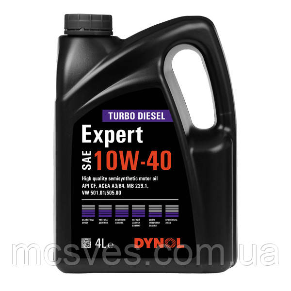 Моторне мастило DYNOL Expert Turbo Diesel SAE 10W-40 4L, фото 1