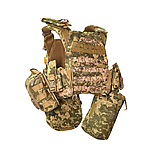 Плитоноска DFP GEN 3 з 9 підсумками - Піксель, фото 6