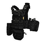 Плитоноска DFP GEN 3 з 9 підсумками - Чорна, фото 2