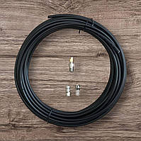 Коаксіальний кабель RG58 50 Ом 10 метрів + F-роз'єми + антенний перехідник SMA