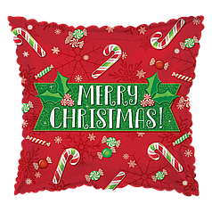 НР340 Квадрат 18" СТІ-СТ Merry Christmas - льодяники