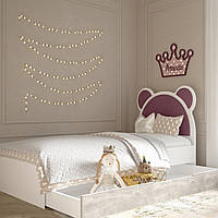 Ліжко дитяче з м'яким наголов'ям LION "Медведик" M_od4 арт топ склад