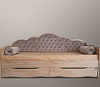 Ліжко дитяче з м'якою спинкою LION "Л-6" M_od4 арт топ склад