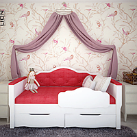 Ліжко дитяче з м'якою спинкою LION "Адель" M_od4 арт топ склад