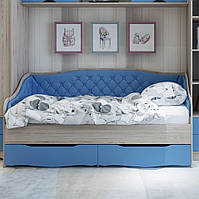 Ліжко дитяче з м'якою спинкою LION "Л-9" M_od4 арт топ склад