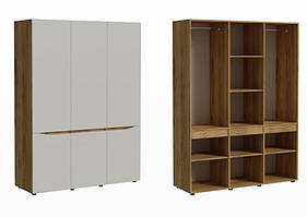 Шафа тридверна Беверлі ДСП 1500х520х2020 мм (Luxe Studio TM)