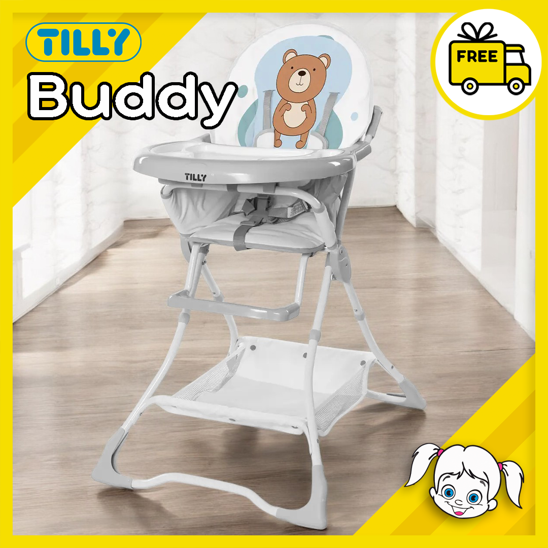 Дитячий стільчик для годування Tilly Buddy (T-633/2) знімний столик, ремені безпеки