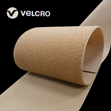 Липучка контактна Велкро Velcro 160 мм колір койот coyot brown 286 гачки та петлі loop/hook