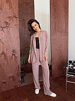 Літній жіночий костюм сорочка та штани жатка