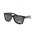 Окуляри Ray Ban Wayfarer 2140 polarized чорні, глянцева оправа, фото 3