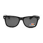 Окуляри Ray Ban Wayfarer 2140 polarized чорні, глянцева оправа, фото 4