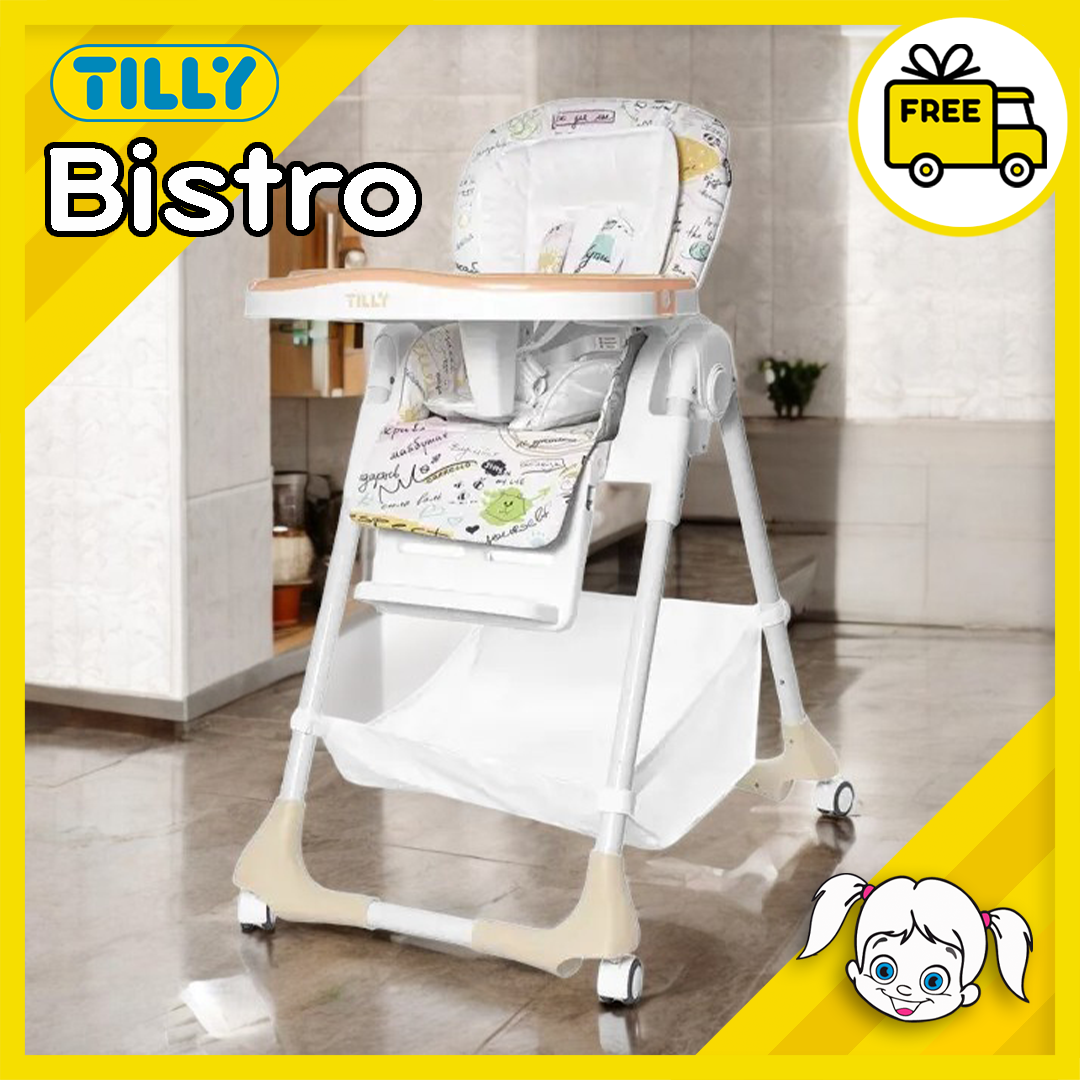Дитячий стільчик для годування Tilly Bistro (T-641/2) знімний столик, ремені безпеки