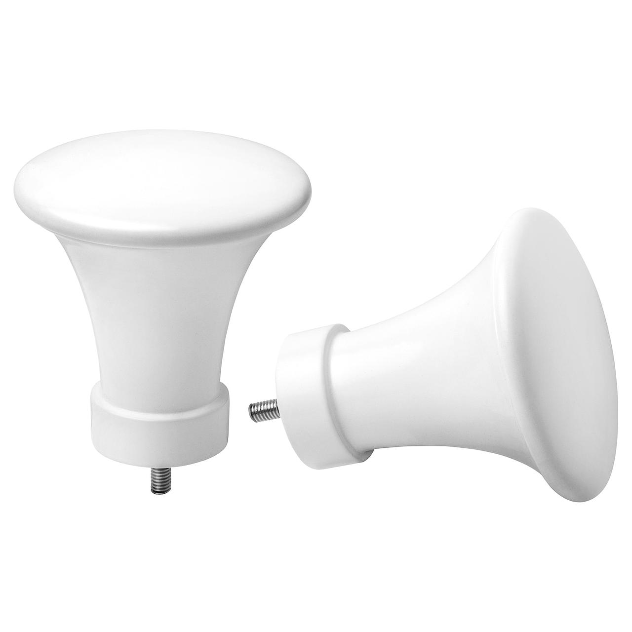 PADDFOT Наконечники, 1 пара, метал/білий IKEA 405.612.68, фото 1