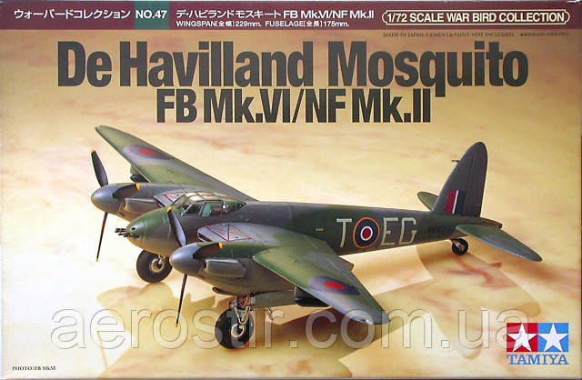 Літак Mosquito FB Mk.VI/NF Mk.II 1/72 TAMIYA 60747