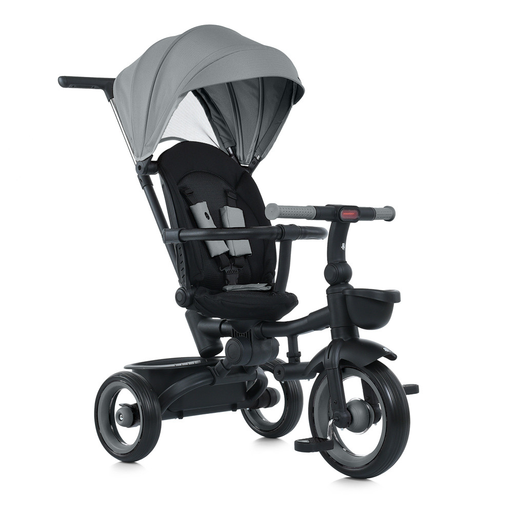 Велосипед триколісний із ручкою Turbotrike сірий MT 1038 Grey