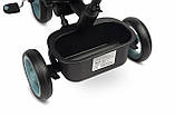 Велосипед триколісний із ручкою Turbotrike м'ятно-сірий MT 1038 Mint grey, фото 7
