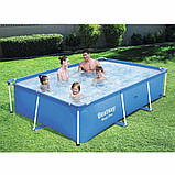 Басейн каркасний Bestway прямокутний 259х170х61 см ремкомплект 56403, фото 4